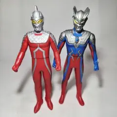 ウルトラセブン&ウルトラマンゼロ　ソフビフィギュアセット14センチ