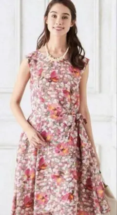 41410★TOCCA トッカ 花柄刺繍 ワンピース 0 TOCCA トッカ 花柄 刺繍 ワンピース (エムズグレイシー ルネ ポールカ