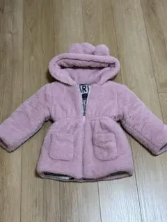 ピンクフード付きジャケット　110cm