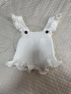 ベビー ニット ブルマ フリル ホワイト