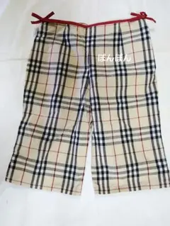 薄手涼しいBURBERRYノバチェック柄夏丈パンツ 110夏生地