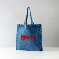 Merci デニムトートバッグ　新品未使タグ付きのサムネイル