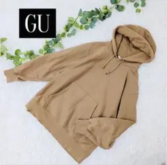 美品❗️【GU ジーユー】スウェットパーカー フーディ 裏起毛 ビッグシルエット