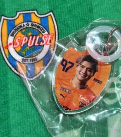 清水エスパルス☆97　大畑選手☆めじるしキーホルダー
