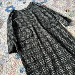 JUNKO SHIMADA PART2 チェック ワンピース ジップデザインのサムネイル
