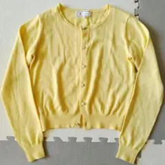 ロペピクニック　カーディガン　М　黄色　ボタン