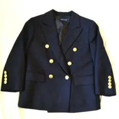 ラルフローレン　紺ブレザー　入学式　ダブルボタン　金ボタン　ネイビー　110