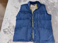 70s 80s 茶タグ ノースフェイス ダウンベスト ヴィンテージ USA製