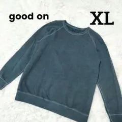 good on グッドオン ラグラン スリーブ スウェット トレーナー フェード