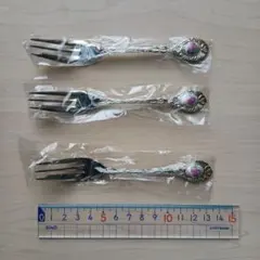 メルカリ市期間中お値下げ　アンティーク調 花柄装飾 フォーク 3本セット