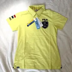 新品タグ付⭐︎ FILA golf レディース　ポロシャツ　イエロー　UVカット