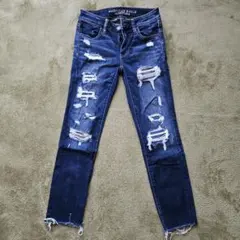 American Eagle ダメージスキニーデニム