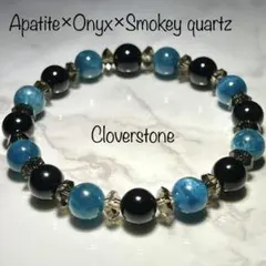 1465 オニキス アパタイト ブレスレット パワーストーン 天然石
