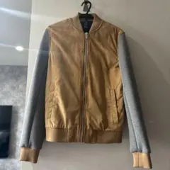 ZARA MAN MA-1 ブルゾン スウェード生地 S