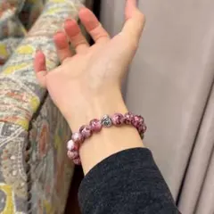 ピンク系 ビーズブレスレット