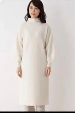 【新品・未使用】オペークドットクリップ　ニットワンピース