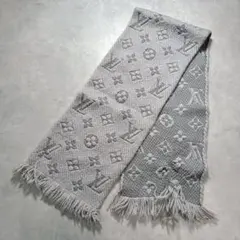 LOUIS VUITTON エシャルプロゴマニア グレー M74742 マフラー