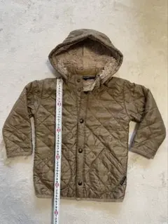 カーキ色フード付きジャケット 110cm