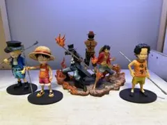 ひ*ろ様 ワンピース フィギュアセット ルフィ　エース　サボ