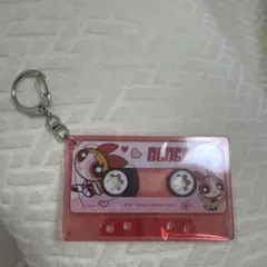 パワーパフガールズ ブロッサム カセットテープ風キーホルダー