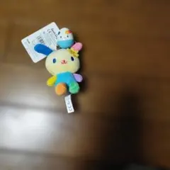 カラビナ付き　ウサハナマスコット ウサハナの起き上がりこぼし