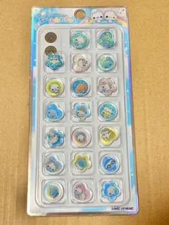 なー。様専用 あわわちゃん おはじき シール、コットンパフィーシール キティ