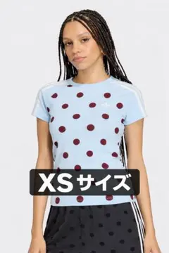アディダス adidas 水玉半袖Tシャツ オリジナルス ドット ライトブルー