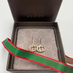 極美品】 グッチ GUCCI インターロッキングG フック ピアス 箱付き