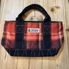 A BATHING APE チェック柄ハンドバッグのサムネイル