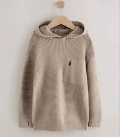 ニットパーカー（ベージュ）