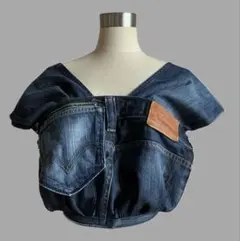 値段変更 LOVOT ダンガリーオーバーオール（裏地 ストライプ柄） 正規