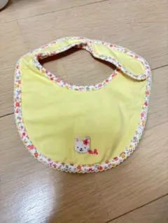 ミキハウス　mikihouse ウサギ刺繍 花柄スタイ