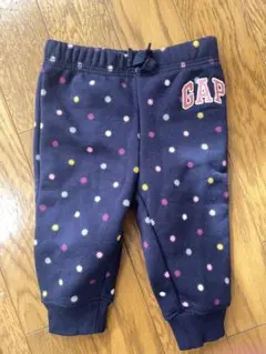 【GAP】ベビー パンツ 3-6ヶ月 ネイビー　裏起毛