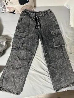 JUNGLE STORM ケミカルウォッシュ カーゴデニムパンツ Lのサムネイル