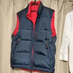 ＧＡＰ ダウンベスト ネイビー/レッド Ｍサイズ