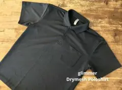 ◇◆glimmer メッシュポロシャツ （L）◆◇ ドライ ブラックのサムネイル