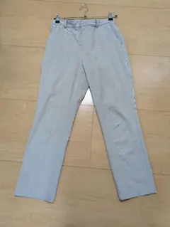 ユニクロ　オフィスカジュアル　ストレッチパンツ　チェック柄　Mサイズ