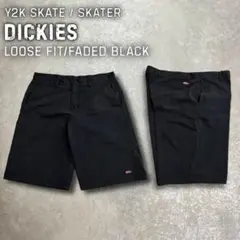 00sオールド ディッキーズ ワークショーツ ブラックハーフパンツ ストリートのサムネイル