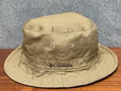 【2WAY／リバーシブル】Columbia バケットハット ブラック×ベージュ