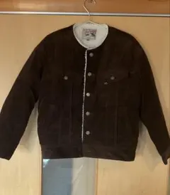 Lee ブラウン コーデュロイ ボアジャケット
