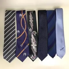 ネクタイ6本セット ネクタイまとめ売り　レトロデザイン　フォーマル