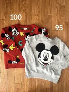 ミッキーマウス ニットセーター 2点セット
