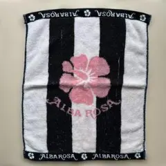 ALBA ROSA ロゴ ハイビスカス タオルハンカチ 当時物 平成ギャルのサムネイル