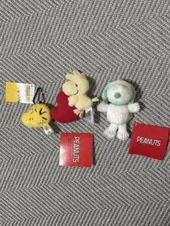 スヌーピー　ＳＮＯＯＰＹ　ウッドストック　ぬいぐるみ　キーホルダー　セット