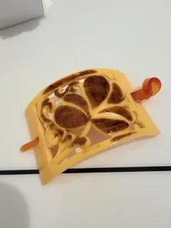 和装髪飾り かんざし バレッタ べっ甲　花