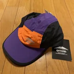 新品未使用　 OUTDOOR 紫オレンジストライプキャップ