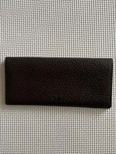 valentino garavani ダークブラウンレザー 長財布　小銭入れ付のサムネイル