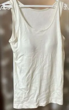 無印良品　オーガニックコットン　無染色 カップ入りタンクトップ　Lサイズ