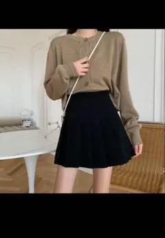 スカート ミニ ボトムス プリーツ ミニ丈 ブラック