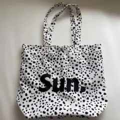 Sun. ロゴ刺繍 ダルメシアン柄 トートバッグのサムネイル